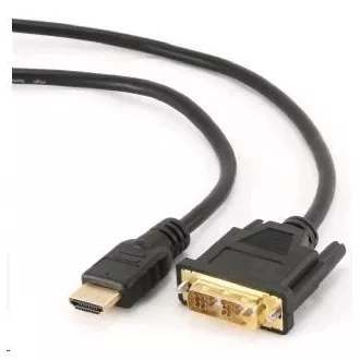 GEMBIRD Kabel HDMI - DVI 3m (M/M, DVI-D, Single Link, zlacené kontakty, stíněný) GEMBIRD Kabel HDMI - DVI 3m (M/M, DVI-D, Single Link, zlacené kontakty, stíněný)