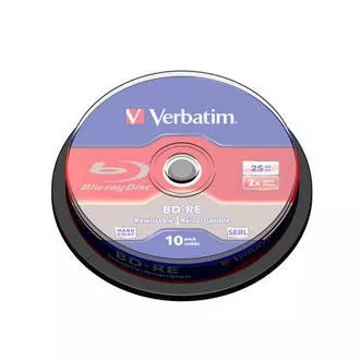VERBATIM BD-RE SL(10-pack)Blu-Ray/spindle/2x/25GB VERBATIM BD-RE SL(10-pack)Blu-Ray/spindle/2x/25GB