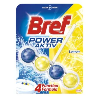 WC závěs kuličky Bref Power aktiv citron 50g WC závěs kuličky Bref Power aktiv citron 50g