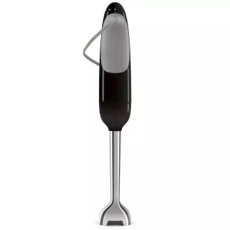 Smeg HBF11BLEU tyčový mixér, 700 W, 14850 RPM, turbo, 50\'s Style, protiskluzová rukojeť, černý Smeg HBF11BLEU tyčový mixér, 700 W, 14850 RPM, turbo, 50\'s Style, protiskluzová rukojeť, černý