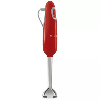 Smeg HBF11RDEU tyčový mixér, 700 W, 14850 RPM, turbo, 50\'s Style, protiskluzová rukojeť, červený Smeg HBF11RDEU tyčový mixér, 700 W, 14850 RPM, turbo, 50\'s Style, protiskluzová rukojeť, červený