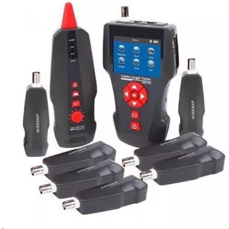 LAN Cable Tester TLCD88 s LCD, koax, Cat3/Cat5E/Cat6, UTP/STP, USB, PoE, ping, sonda, 8x protismyčka LAN Cable Tester TLCD88 s LCD, koax, Cat3/Cat5E/Cat6, UTP/STP, USB, PoE, ping, sonda, 8x protismyčka