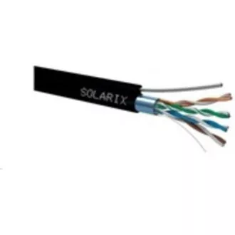 Instalační kabel Solarix venkovní FTP, Cat5E, drát, PE, samonosný, cívka 305m SXKD-5E-FTP-PE-SAM Instalační kabel Solarix venkovní FTP, Cat5E, drát, PE, samonosný, cívka 305m SXKD-5E-FTP-PE-SAM