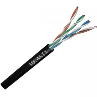 Instalační kabel Solarix venkovní UTP, Cat5E, drát, PE, box 305m SXKD-5E-UTP-PE Instalační kabel Solarix venkovní UTP, Cat5E, drát, PE, box 305m SXKD-5E-UTP-PE