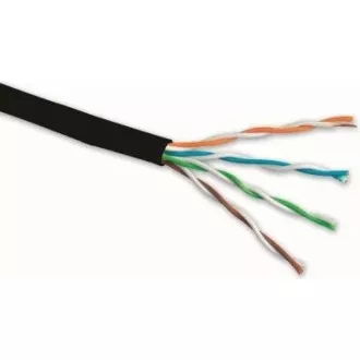 Instalační kabel Solarix venkovní UTP, Cat5E, drát, PE, box 305m SXKD-5E-UTP-PE Instalační kabel Solarix venkovní UTP, Cat5E, drát, PE, box 305m SXKD-5E-UTP-PE