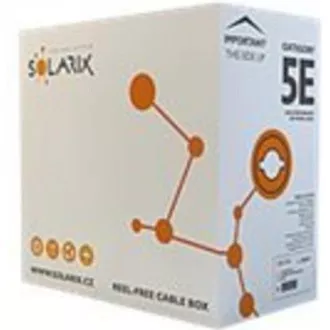 Instalační kabel Solarix venkovní FTP, Cat5E, drát, PE, box 305m SXKD-5E-FTP-PE