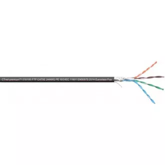 Instalační kabel Solarix venkovní FTP, Cat5E, drát, PE, box 305m SXKD-5E-FTP-PE