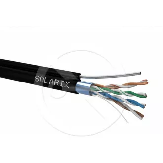Instalační kabel Solarix venkovní FTP, Cat5E, drát, PE, box 305m SXKD-5E-FTP-PE