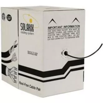 Instalační kabel Solarix venkovní gelový UTP, Cat5E, drát, PE, box 305m SXKD-5E-UTP-PEG Instalační kabel Solarix venkovní gelový UTP, Cat5E, drát, PE, box 305m SXKD-5E-UTP-PEG