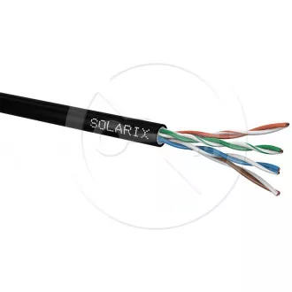 Instalační kabel Solarix venkovní gelový UTP, Cat5E, drát, PE, box 305m SXKD-5E-UTP-PEG Instalační kabel Solarix venkovní gelový UTP, Cat5E, drát, PE, box 305m SXKD-5E-UTP-PEG