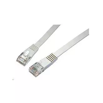 Solarix Patch kabel plochý CAT6 UTP LSOH 0, 5m šedý non-snag-proof C6-111GY-0, 5MB Solarix Patch kabel plochý CAT6 UTP LSOH 0, 5m šedý non-snag-proof C6-111GY-0, 5MB