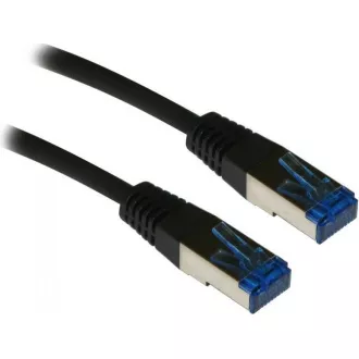 XtendLan patch kabel Cat6A, SFTP, LS0H - 3m, černý XtendLan patch kabel Cat6A, SFTP, LS0H - 3m, černý