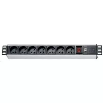 19" rozvodný panel XtendLan 5x230V, 2xIEC320-C13, ČSN, vypínač, indikátor napětí, nadproudová ochrana, kabel 1, 8m, 1, 5U 19" rozvodný panel XtendLan 5x230V, 2xIEC320-C13, ČSN, vypínač, indikátor napětí, nadproudová ochrana, kabel 1, 8m, 1, 5U
