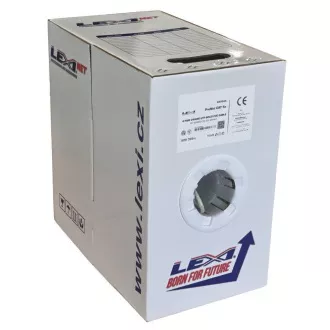 UTP kabel LEXI-Net Cat5E, drát, PVC, bílý, 305m, box UTP kabel LEXI-Net Cat5E, drát, PVC, bílý, 305m, box
