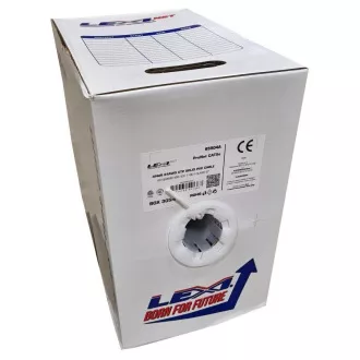 UTP kabel LEXI-Net Cat5E, drát, PVC, bílý, 305m, box UTP kabel LEXI-Net Cat5E, drát, PVC, bílý, 305m, box