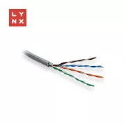 LYNX UTP kabel Cat5e, PVC (Eca), celoměděný, vnitřní, šedý, box 305m