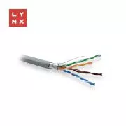 LYNX FTP kabel Cat5e, PVC, 0, 5mm, celoměděný, vnitřní, šedý, box 305m