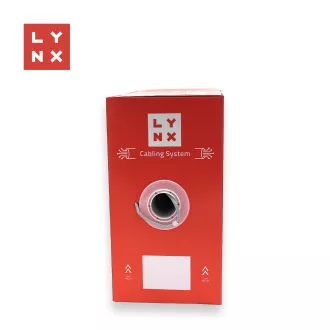 LYNX FTP kabel, Cat5e, LSZH, 0, 5mm, celoměděný, vnitřní, šedý, box 305m LYNX FTP kabel, Cat5e, LSZH, 0, 5mm, celoměděný, vnitřní, šedý, box 305m