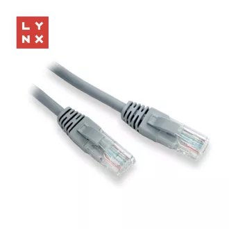 LYNX UTP patch kabel Cat5e, PVC, CCA, 5m, šedý LYNX UTP patch kabel Cat5e, PVC, CCA, 5m, šedý