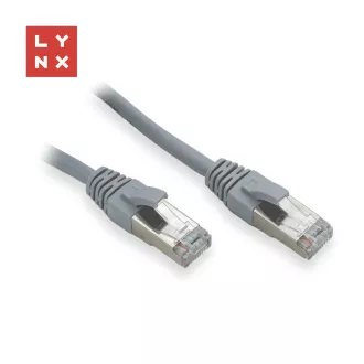 LYNX FTP patch kabel Cat5e PVC, CCA, 1m, šedý (balení obsahuje 10ks) LYNX FTP patch kabel Cat5e PVC, CCA, 1m, šedý (balení obsahuje 10ks)