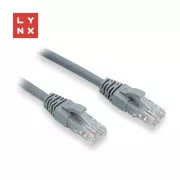 LYNX UTP patch kabel Cat6, PVC, 0, 5m, šedý (balení obsahuje 10ks)
