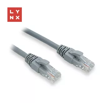 LYNX UTP patch kabel Cat6, PVC, 1m, šedý (balení obsahuje 10ks) LYNX UTP patch kabel Cat6, PVC, 1m, šedý (balení obsahuje 10ks)
