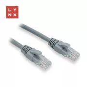 LYNX UTP patch kabel Cat6, PVC, 15m, šedý