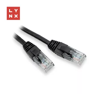 LYNX UTP patch kabel Cat5e, PVC, CCA, 2m, černý LYNX UTP patch kabel Cat5e, PVC, CCA, 2m, černý