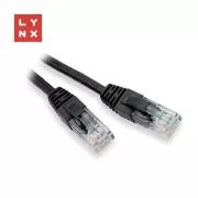 LYNX UTP patch kabel Cat5e, PVC, CCA, 5m, černý