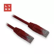 LYNX UTP patch kabel Cat5e, PVC, CCA, 3m, červený