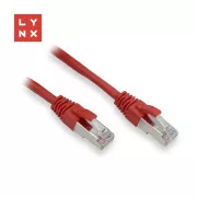 LYNX FTP patch kabel Cat5e PVC, CCA, 0, 3m, červený (balení obsahuje 10ks)