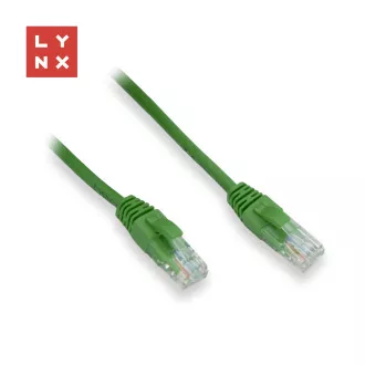 LYNX UTP patch kabel Cat5e, PVC, CCA, 0, 3m, zelený (balení obsahuje 10ks) LYNX UTP patch kabel Cat5e, PVC, CCA, 0, 3m, zelený (balení obsahuje 10ks)