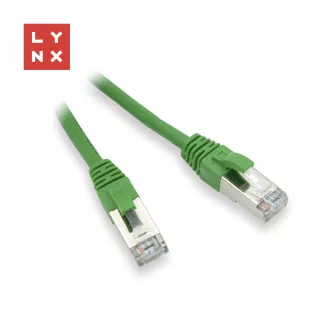 LYNX FTP patch kabel Cat5e PVC, CCA, 5m, zelený LYNX FTP patch kabel Cat5e PVC, CCA, 5m, zelený
