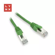 LYNX FTP patch kabel Cat5e PVC, CCA, 20m, zelený