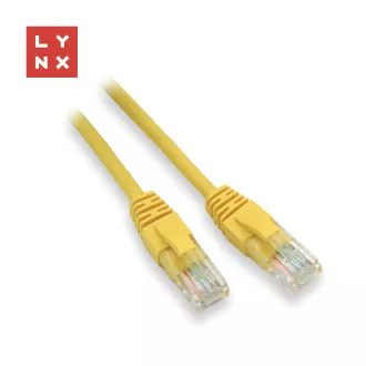 LYNX UTP patch kabel Cat5e, PVC, CCA, 7m, žlutý LYNX UTP patch kabel Cat5e, PVC, CCA, 7m, žlutý