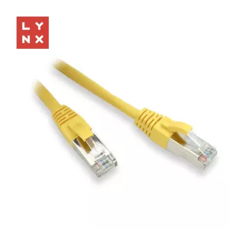 LYNX FTP patch kabel Cat5e PVC, CCA, 5m, žlutý LYNX FTP patch kabel Cat5e PVC, CCA, 5m, žlutý
