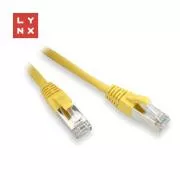LYNX FTP patch kabel Cat5e PVC, CCA, 15m, žlutý