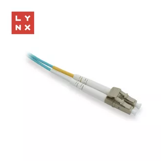 LYNX duplexní patch kabel MM, OM3, LC/LC, 50/125µm, 0, 5m LYNX duplexní patch kabel MM, OM3, LC/LC, 50/125µm, 0, 5m