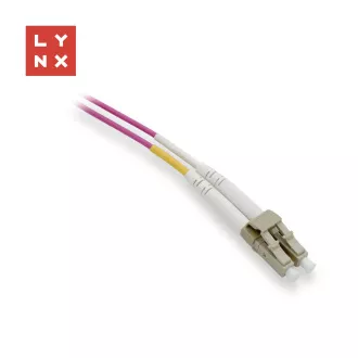 LYNX duplexní patch kabel MM, OM4, LC/LC, 50/125µm, 5m LYNX duplexní patch kabel MM, OM4, LC/LC, 50/125µm, 5m