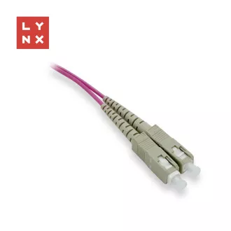 LYNX duplexní patch kabel MM, OM4, SC/SC, 50/125µm, 5m LYNX duplexní patch kabel MM, OM4, SC/SC, 50/125µm, 5m