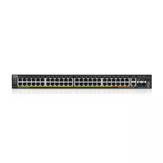 Zyxel XGS2220-54HP, L3 Access Switch, 600W PoE, 40xPoE+/10xPoE++, 48x1G RJ45 2x10mG RJ45, 4x10G SFP+ Uplink, incl. 1 yr Zyxel XGS2220-54HP, L3 Access Switch, 600W PoE, 40xPoE+/10xPoE++, 48x1G RJ45 2x10mG RJ45, 4x10G SFP+ Uplink, incl. 1 yr