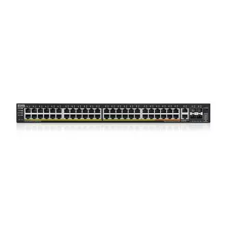Zyxel XGS2220-54FP, L3 Access Switch, 960W PoE, 40xPoE+/10xPoE++, 48x1G RJ45 2x10mG RJ45, 4x10G SFP+ Uplink, incl. 1 yr Zyxel XGS2220-54FP, L3 Access Switch, 960W PoE, 40xPoE+/10xPoE++, 48x1G RJ45 2x10mG RJ45, 4x10G SFP+ Uplink, incl. 1 yr