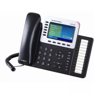 Grandstream GXP2160 [VoIP telefon - 6xSIP účet, HD audio, 5prog.tl. + 24 předvoleb, bluetooth, EHS, barevný LCD, 2x GLAN]