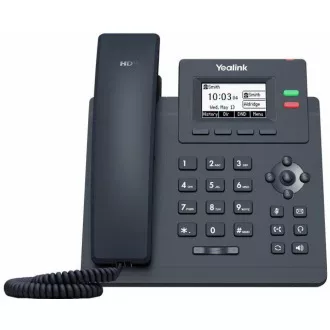 Yealink SIP-T31 IP telefon, 2, 3" 132x64 grafický, 2x RJ45 10/100, 2x SIP, s adaptérem Yealink SIP-T31 IP telefon, 2, 3" 132x64 grafický, 2x RJ45 10/100, 2x SIP, s adaptérem