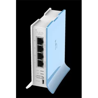 MikroTik hAP Lite (tower), 650MHz CPU, 32MB RAM, 4x LAN, integr. 2.4GHz Wi-Fi, WPS, vč. L4 MikroTik hAP Lite (tower), 650MHz CPU, 32MB RAM, 4x LAN, integr. 2.4GHz Wi-Fi, WPS, vč. L4