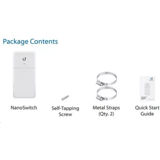 UBNT NanoSwitch [4x Gigabit, pasiv PoE passthrough]