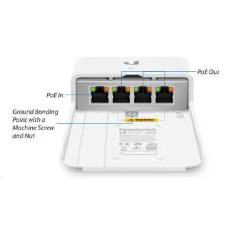 UBNT NanoSwitch [4x Gigabit, pasiv PoE passthrough]