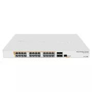MikroTik Cloud Router Switch CRS328-24P-4S+RM, 800MHz CPU, 512MB RAM, 24xLAN, 4xSFP+ slot, vč. L5
