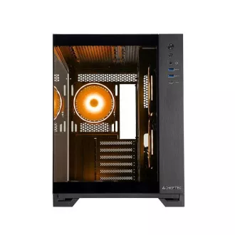 CHIEFTEC skříň VISIO, ATX, 1x USB-C 3.2, 2x USB 3.0, 6x 120mm ARGB Fan, černá CHIEFTEC skříň VISIO, ATX, 1x USB-C 3.2, 2x USB 3.0, 6x 120mm ARGB Fan, černá