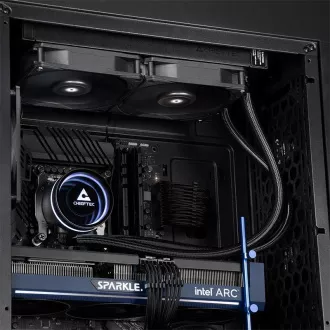 CHIEFTEC vodní chlazení CPU Iceberg 240 Dark, 2x120mm, ARGB vodní blok, LGA1851, AM5, černá CHIEFTEC vodní chlazení CPU Iceberg 240 Dark, 2x120mm, ARGB vodní blok, LGA1851, AM5, černá